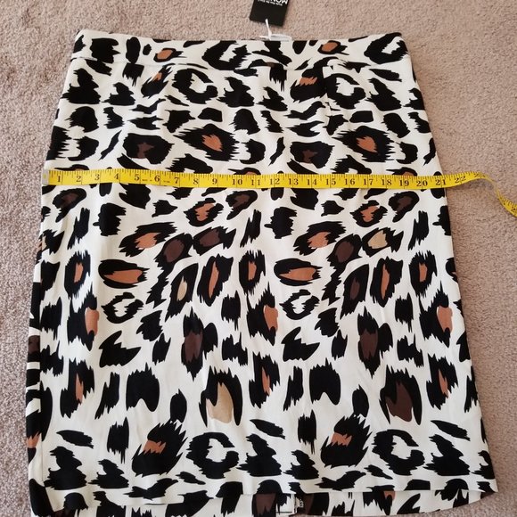 Monroe & Main Leopard Skirt, Size 14, NWT - Picture 9 of 11